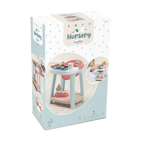 Nursery Zestaw Do Karmienia Opiekunki dla Lalek z fotelikiem i akcesoriami 7 elementów