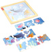 Kolorowa układanka drewniane puzzle Ocean Rybki 10 elementów