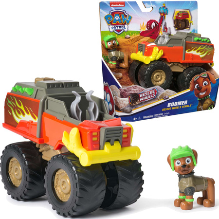 Psi Patrol Boomer Pojazd Terenowy Rescue Wheels Monster Truck Z Figurką