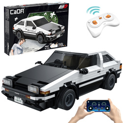 Klocki Konstrukcyjne CaDA Białe Zdalnie Sterowany auto Toyota Trueno AE86 Samochód miejski Initial-D 325 elementów RC Dual Mode C51086W