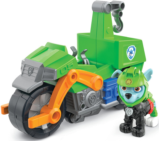 OUTLET Psi Patrol Moto Pups Rocky figurka i motocykl deluxe Spin Master PRODUKT WADLIWY