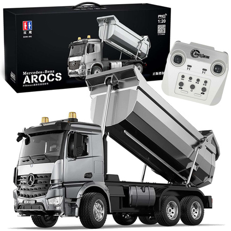CaDA Zdalnie sterowany pojazd ciężarówka wywrotka Mercedes Benz Arocs RC 1:20