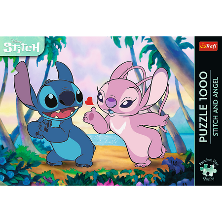 Trefl Puzzle 1000 elementów Disney Stitch i Angel