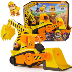 Psi Patrol Duży Buldożer Koparka Pojazd Budowalany Rubble I Jego Ekipa 38 Cm + Figurka