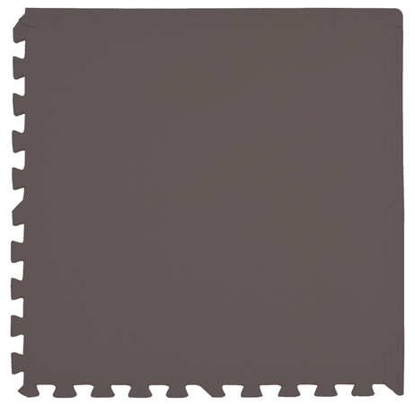 Humbi mata piankowa puzzle piankowe wodoodporne pod basen 12 szt. brązowe 240 x 180 x 1 cm