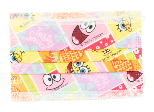 Maseczka jednorazowa SpongeBob zestaw 10 szt maska dla dzieci
