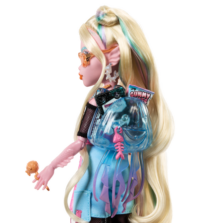 Monster High Lagoona Blue duża lalka 28 cm + akcesoria pupil Straszyceum