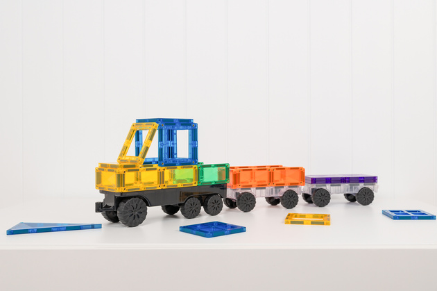 CONNETIX Rainbow Transport Pack Kreatywne klocki magnetyczne 50 elementów