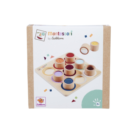 Montessori Drewniana Tablica Sensoryczna dla Dzieci 10 Elementów