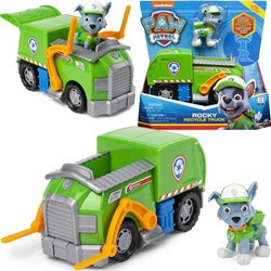 OUTLET Psi Patrol Rocky pojazd śmieciarka i figurka PRODUKT WADLIWY