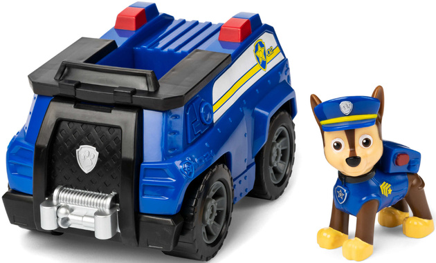Psi Patrol 2w1 Figurka piesek Chase + radiowóz policyjny wóz pojazd samochód ECO