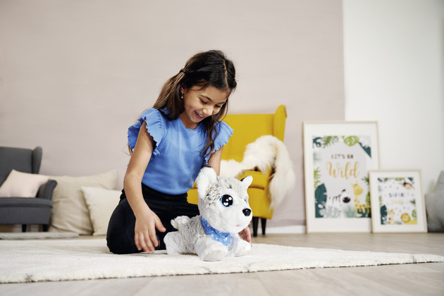 OUTLET Chi Chi Love Piesek interaktywny z apaszką 30 cm Dźwięk 3+ Happy Husky PO ZWROCIE