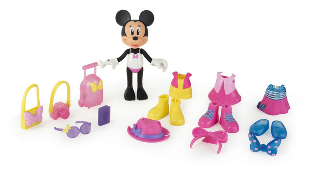Laleczka figurka Myszka Minnie z zestawem strojów Jet Set