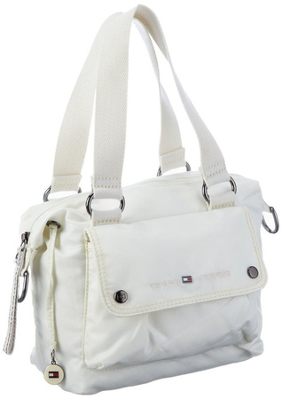 Torebka miejska na ramię i do ręki Tommy Hilfiger Grace Mini Duffle Ecri Kremowa