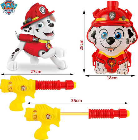 Psi Patrol Marshall Plecak Na Wodę Miotacz Zbiornik Z Psikawką I Pompką