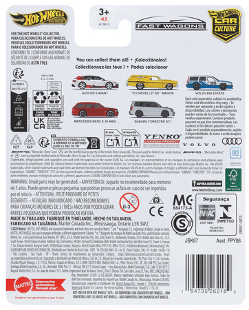 Hot Wheels Premium Car Culture Kultowe Auta '70 Chevrolet Chevelle SS Wagon