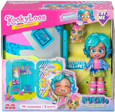Kookyloos Express Yourself Zestaw Figurka Kolekcjonerska Suzie z Walizką + Akcesoria