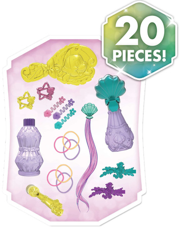 Lalka Duża Głowa do czesania i stylizacji włosów Deluxe Księżniczka Disney Ariel Arielka Mała Syrenka +akcesoria