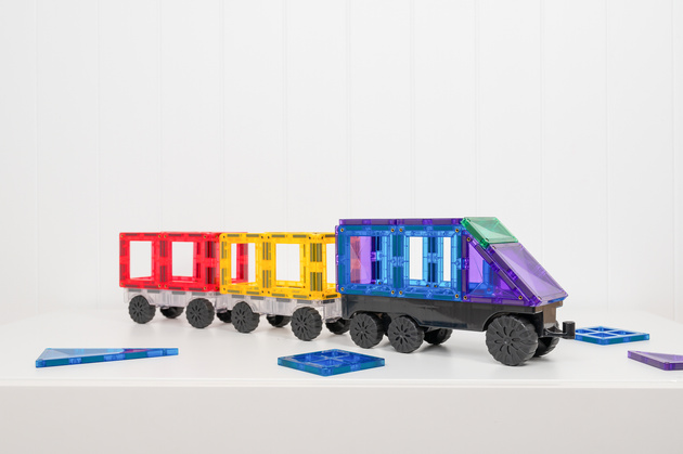 CONNETIX Rainbow Transport Pack Kreatywne klocki magnetyczne 50 elementów