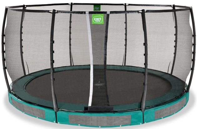 Trampolina ogrodowa Allure Premium do gruntu z siatka 427 cm zielona