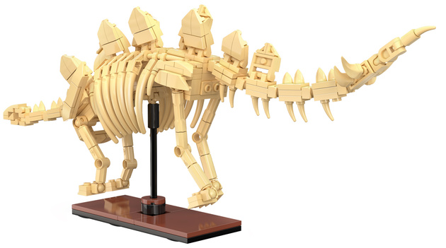 Klocki konstrukcyjne CaDA zestaw szkielet dinozaura Dinosaur Fossils: Stegosaurus 297 elementów