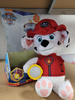 OUTLET Psi Patrol Marshall maskotka mówiąca z latarką lampka nocna 29cm WADLIWA
