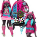 Monster High Zestaw Lalka Catty Noir 28 cm + akcesoria niespodzianki Straszyceum