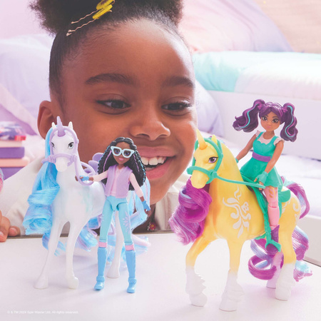 Unicorn Academy Akademia Jednorożców Zestaw Figurki Layla & Glacier dziewczyna i jednorożec + akcesoria