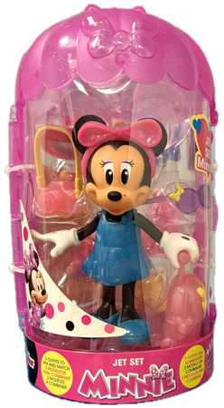 Laleczka figurka Myszka Minnie z zestawem strojów Jet Set