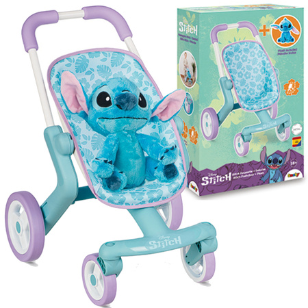 Disney Lilo&Stitch Wózek Spacerówka dla Lalek + Maskotka Stich