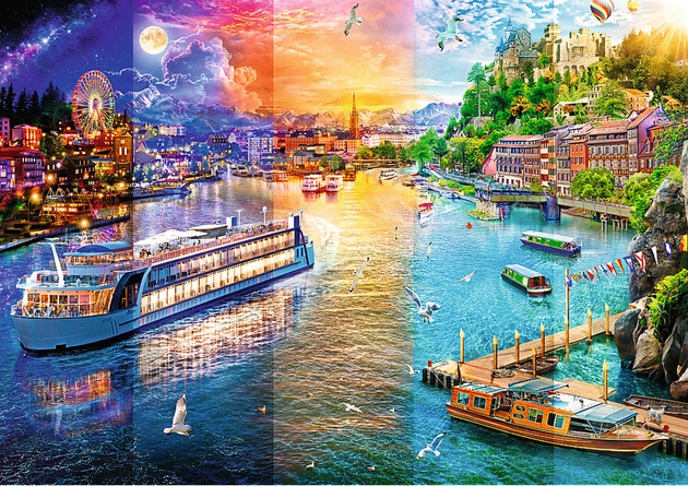 Trefl Puzzle 1000 elementów Rejs po Europie