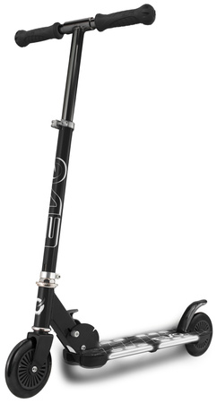 EVO Składana Regulowana Dwukołowa Hulajnoga dla Dzieci Light Flash Czarny Świecący Podest