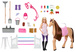 Barbie Zestaw z lalką i koniem Stadnina Marzeń Barbie Mysteries Wielki Pościg Konny z 25 elementami