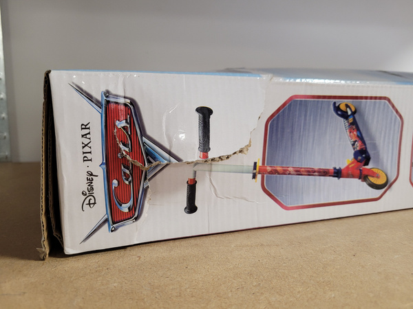 OUTLET Hulajnoga dwukołowa Auta Cars Disney Zygzak McQueen składana do 50 Kg USZKODZONE OPAKOWANIE