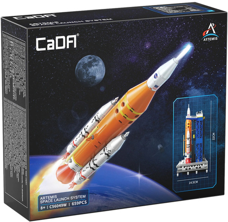 Klocki Konstrukcyjne CaDA NASA rakieta kosmiczna Artemis Space Launch System 659 elementów C56049W