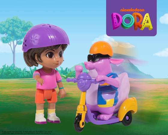 Dora Poznaje Świat Zestaw Zoom & Explore 2 Figurki Dora i Tico + Akcesoria