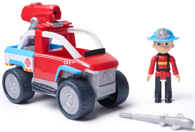 Psi Patrol Fire Rescue Ryder Quad ATV Pojazd Ratunkowy z wyrzutnią i Figurka