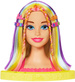 Barbie Zestaw Duża Głowa do stylizacji włosów zmieniająca kolor 20 elementów