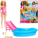 Zestaw Barbie Impreza przy basenie lalka + akcesoria