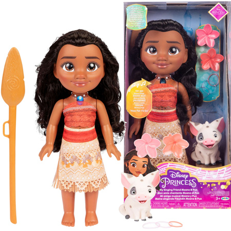 Disney Interaktywna lalka śpiewająca Vaiana Moana 35 cm oraz akcesoria