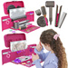 Zestaw Fryzjerski Kuferek Zabawkowe Urządzenia fyzjerskie Toaletka 25 akcesoriów dla dzieci