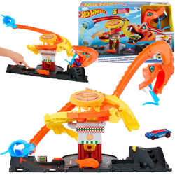 Hot Wheels Pizza Slam Cobra Attack Odjazdowa Pizza Atak Kobry tor samochodowy + pojazd