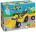 Ecoiffier Traktor z żółtą przyczepką Koparka Spychacz