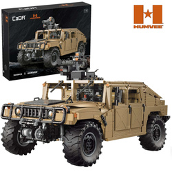 Klocki konstrukcyjne CaDA Duży samochód 53 cm wojskowy Humvee terenowy pojazd militarny Auto 3935 elementów