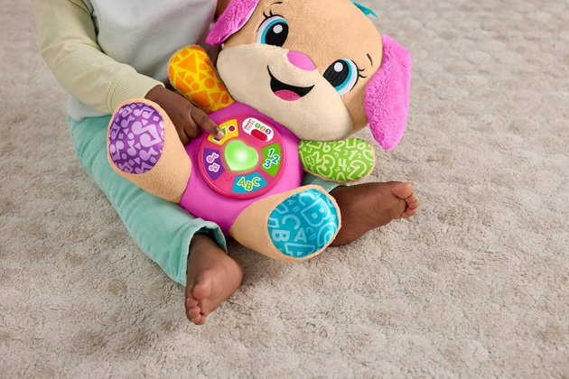 Fisher Price Interaktywny Szczeniaczek Uczniaczek Dla najmłodszych Różowy Ucz się i śmiej!