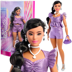 Barbie Lalka Kolekcjonerska Deluxe Style w fioletowym komplecie nr 8