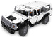 Klocki konstrukcyjne CaDA Zdalnie sterowany biały pojazd samochód terenowy auto Warrior H2 32 cm RC Dual Mode control 575 elementów