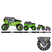 Monster Jam Trucks Charged Beasts zestaw 3 pojazdy 1:64