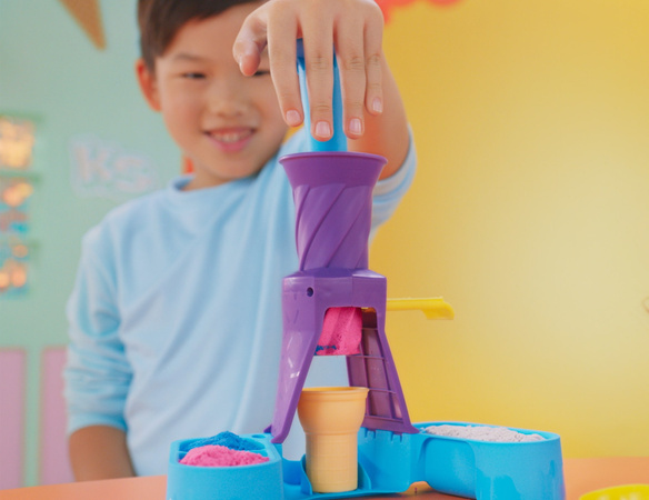 Kinetic Sand Piasek kinetyczny zestaw lody Soft Serve Station + akcesoria
