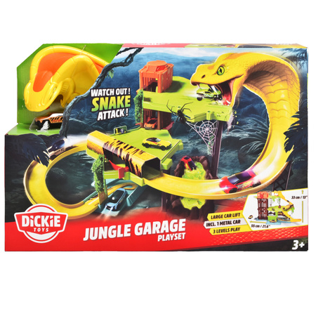 Dickie Atak węża 3-poziomy Dżungla Tor Samochodowy zestaw z autkiem